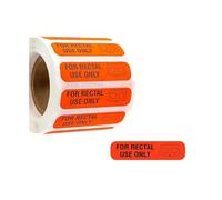 500PCS Waterproof Adhesive PVC Sticker Rectal Use Only Warning Labels for Devices Hospital Clinical Settings Equipment Labels