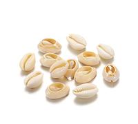 500pcs White 20mm Natural Spiral Shell Beads Smooth Cut Oval Beach Seashells Cowrie Shell Loose Spacer Beads Charms No Hole for Summer DIY Earring Bracelet Necklace Jewelry Making