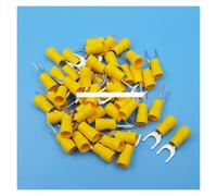 500Pcs Yellow SV5.5-6 Furcate Pre-Insulating Fork Spade 12~10AWG Wire Crimp Terminals EKFBQBGW