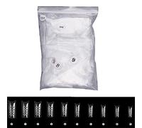 500Pieces Fake Nails Hollow Nail Tip Press on Artificial Full Cover Resin Fake for Women Girls False Smooth Artificial High-impact Strength
