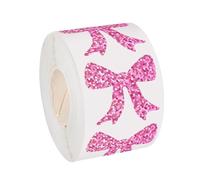 500Pieces Glittering Bowknot Sticker 30mm Wrapping Label for Seal Envelope Card Packaging Scrapbooking Teacher Reward Sticker