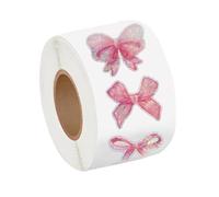 500Pieces Glittering Bowknot Sticker Wrapping Label for Seal Envelope Card Packaging Scrapbooking Kids Reward