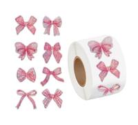 500Pieces Glittering Bowknot Sticker Wrapping Label for Seal Envelope Card Packaging Scrapbooking Kids Reward