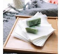 500Pieces Glutinous Rice Paper Edible Rice Paper Wafer Papers Edible Candy Wrappers 2.56x3.15 inch for Baking and Cake Decorating Cupcakes Sushi Candy Caramel Toffee Rice