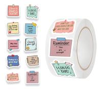 500Pieces Inspirational QuotSticker Water Resistant Aesthetic Sticker for Water Bottle Laptop Scrapbook Skateboard Phone