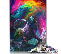 500Pieces Jigsaw 'Chasing Rainbows Square Puzzles for Adults & Wooden Puzzles Home Decoration Puzzle 500pcs (52x38cm)