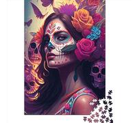 500Pieces Jigsaw Fiesta Of Life Square Puzzles for Adults & Wooden Puzzles Home Decoration Puzzle 500pcs (52x38cm)