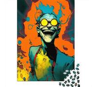 500Pieces Jigsaw Pychedelic Professor Square Puzzles for Adults & Wooden Puzzles Home Decoration Puzzle 500pcs (52x38cm)