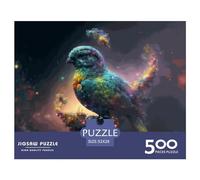 500Pieces Jigsaw Spirit Animal Parrot Square Puzzles for Adults & Wooden Puzzles Home Decoration Puzzle 500pcs (52x38cm)