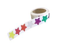 500Pieces Sparkling Star Sticker Colorful Heart for Scrapbooking Journal Notebook Water Bottle Laptop Packaging Decorative Star