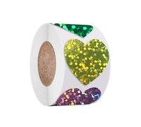 500Pieces Sparkling Star Sticker Colorful Heart for Scrapbooking Journal Notebook Water Bottle Laptop Packaging Decorative Star