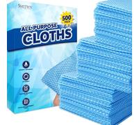 500pk All Purpose Cloths by Smith’s® | 31x21cm | Blue Disposable Cleaning J Cloths | Absorbent, Gentle & Reusable | For Household & Professional Cleaning, Polishing, Dusting, Washing Dishes