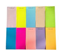 500Sheets Repositionable Sticky Notes Multicolored Adhesive Notepads Lined Memopad Remoinder on Journal Planner Laptop Portable Sticky Notes