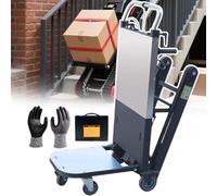 500w/850w Upgraded Electric Stair Climbing Dolly - 496/661lbs Heavy Duty Stair Climber- W/Removable Battery, Anti-Slip Rubber Tracks & Foldable Design For Furniture, Warehouse 500w(1battery)