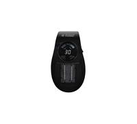 500W Ceramic Plug Heater, Electric Heater Adjustable thermostat, 12 Hour Timer & LED Display, 2 Fan Speeds, 2 Year Guarantee, Black, RHPH2001B