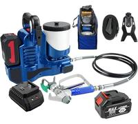 500W Cordless Airless Paint Sprayer - 21V Lithium Battery Powered Handheld Spray Gun with 1.2L Hopper, 15MPa Max Pressure & 6-Speed Adjustment for DIY Painting Projects