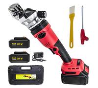 500W Cordless Sheep Shears and Goat Clippers with 2X Rechargeable Batteries, Low Noise Professional Electric Animal Grooming Tool for Horse Cattle Farm Shearing Kit