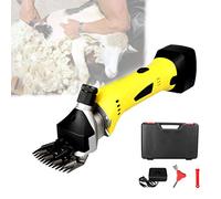 500W Cordless Sheep Shears Pro,Electric Sheep Shearing Clippers with Two Batteries,Rechargeable, Wireless,for Shaving Fur Wool in Sheep, Goats, Cattle, Farm Livestock Pet