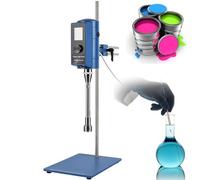 500W Digital High Shear Homogenizer Mixer for Powder Mixing and Homogenizing, 2000-28000rpm with Stand Included
