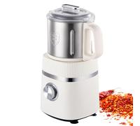 500W Electric Grain Mill Grinder, 600ml Stainless Steel Wet & Dry Processor for Coffee/Spices/Nuts with Dual Blades (Commercial Grade)