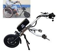 500W Electric Handcycle Wheelchair Attachment, Endurance 65km, Handbike Wheelchair Conversion Kit, with 17ah Battery and 3 Speeds Adjustable,A
