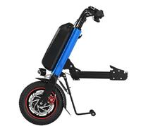 500W Electric Handcycle Wheelchair Attachment, Wheelchair Pull Device, with Front Light and Shock Absorber System,Intermediate Connection, Suitable for Most wheelchairs(Range 55km)