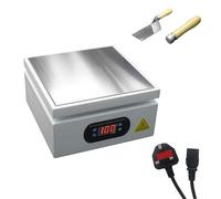 500W Electric Heating Plate Preheating Station, 150X150mm Electronic Hot Plate Preheating Station, Digital LCD Welder Hot Plate for Phone Screen Repair Component Heating 0-400℃ Adjustable(UK Plug)