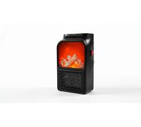 500W Electric Wall Heater Uk Plug Remote Control Ceramic Fan