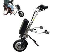 500W Electric Wheelchair Conversion Kit, with 48V 16Ah Battery, LCD Display, 3 Speeds Adjustable, Range 65KM, 12in Wheels, 20-35mm Wheelchair Pulling Devices(A)