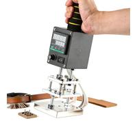 500w Heat Press Digital Leather Tool, Leather Creasing Machine With Dual-layer Heating Plate, Temperature Range: 50~380°c, 3 Specifications, For Leather Wood Logo Embossing Stamping 8×10cm