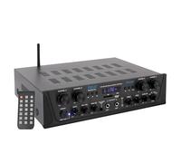 500W Karaoke Wireless Bluetooth Amplifier - 4 Channel Stereo Audio Home Theater Speaker Sound Power Receiver w/AUX IN, FM, RCA Subwoofer Speakers OUT, USB, Microphone IN w/Echo - Pyle PTA44BT