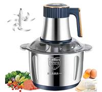 500W Meat Grinder & Blender, 5L Stainless Steel, 6-Blade System, 5-Speed Control, Perfect for Grinding Meat, Chopping Vegetables, Beating Eggs, Juicing & Kneading Dough - Green