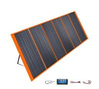 500W Portable Folding Solar Panel - 18V/36V High-Efficiency Single Crystal Charger for Outdoor Power Stations, Camping Generators & Mobile Devices (18V,60W)