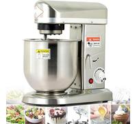 500w Professional Stand Mixer With 10l Bowl, 3-speed Dough & Cake Mixer, Electric Kitchen Mixer With Beater & Hook For Commercial Baking - White Stainlesssteel