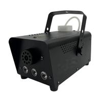 500W Remote Control Fog Machine & LED RGB 3in1 light Stage Show Led Smoke Machine Disco KTV DJ Party Club Bar Event Show Lots of bubbles for parties, performances, magic(Ten Lamps)