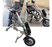 500W Wheelchair Pull Device, Electric Conversion Kit with 3 Speeds, Front Light, Shock Absorber, 48V Lithium Battery, Range up to 65 Km