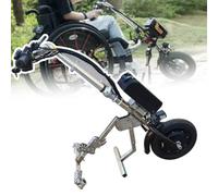 500W Wheelchair Pull Device, Electric Handcycle Wheelchair Attachment, Shock Absorber System, Tweeter, 48V 16Ah Battery, Range 65 Km,A