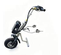 500W Wheelchair Pull Device, Wheelchair Conversion Electric Kit, 3 Speeds with Front Light Electric Wheelchair Conversion kit Attachment, Range 55 Km（Style A）