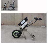 500W Wheelchair Pull Device Wheelchair Conversion Electric Kit, 3 Speeds/with Front Light + Shock Absorber System + Trumpet 48v 15/17 Ah Lithium Battery,001,A15ah/65KM