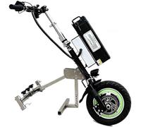 500W Wheelchair Pull Device Wheelchair Conversion Electric Kit, 48v 15/17 Ah Lithium Battery Range 55/65 Km, 3 Speeds,001,A17ah/80KM