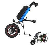 500W Wheelchair Traction Device Pull Rod, Three-speed Shift, 12-inch Tires, with Horn, Headlights And Monitor, Cruising Mileage: (20+20+10) Km, Electric Cart Accessories,A6