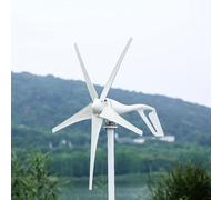 500W Wind Turbine Generator with MPPT Controller, 5 Blade Design, Low Start 2ms Adjustable Wind Direction for Off-Grid Energy for Home, Farm, RV, and Boat