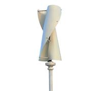 500W Wind Turbine Vertical Homeuse 12V 24V Axle Wind Generator Kits 3 Aluminum Alloy Blade With MPPT Charge Controller (12V White With MPPT controller)