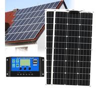 500Watt Flexible Solar Panels Kit System Monocrystalline Solar Panel for 12V/24V Battery RV Marine Boat and Other Off-Grid Applications(2x500W)