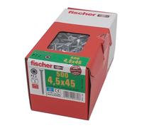 500x Fischer chipboard screws 4.5x45 PZ2 wood screws galvanized full thread
