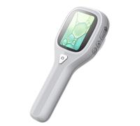 500X Magnification Handheld Microscope Compact Design 6 Adjustable LED Light LCD Screen Coin Computer Connection for Plant Research Microscope