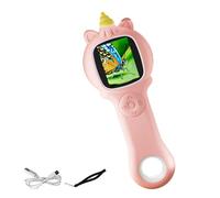 500X Microscope Toy USB Recharging Magnifier with LED Light for Kid Scientific Exploration and Hobbies Inspection Educational Toy