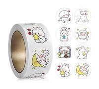 500x/Roll Kids Animal Stickers Water Bottle Sticker Cartoon Stickers Self-Adhesive