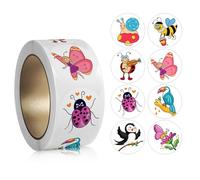 500x/Roll Rewards Stickers Animal Cartoon Decals Water Bottle for Kids Students