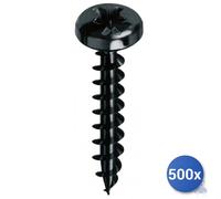500X Self-Tapping Screws For Black Chipboard Plus&Reg; Mustad Tc Pcs E-100 5X35